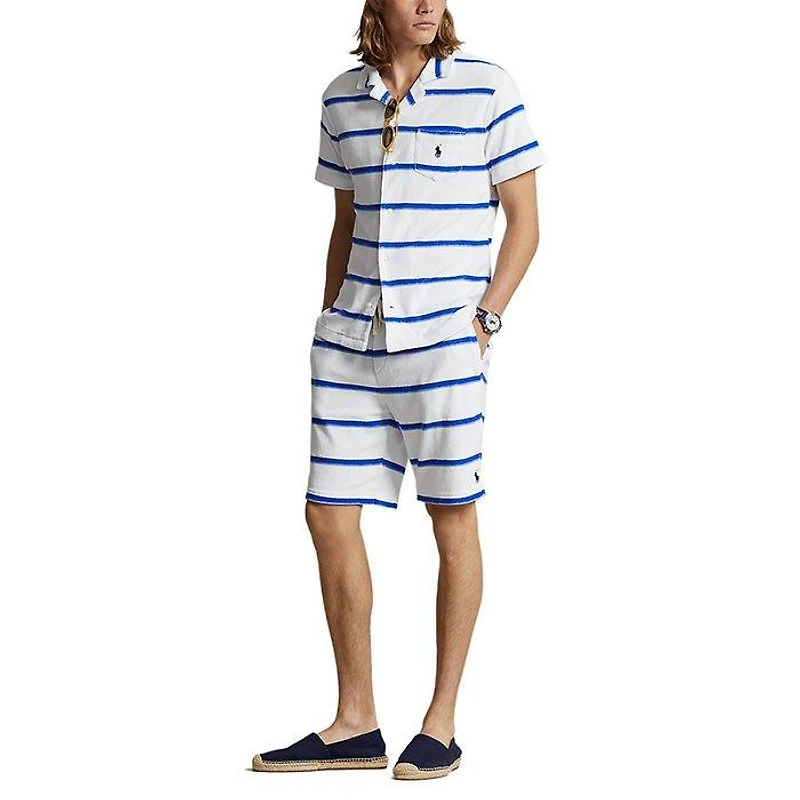 Men's 7.5" Striped Terry Drawstring Short