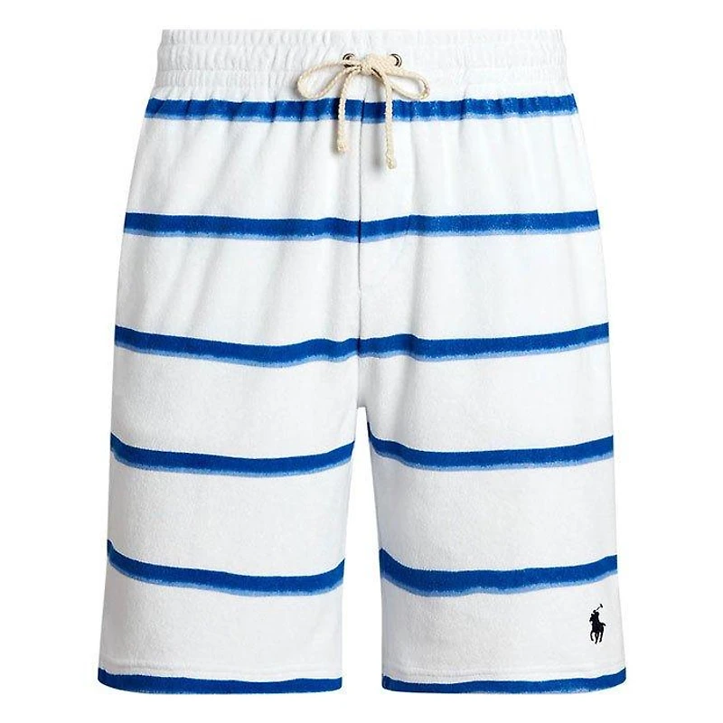 Men's 7.5" Striped Terry Drawstring Short