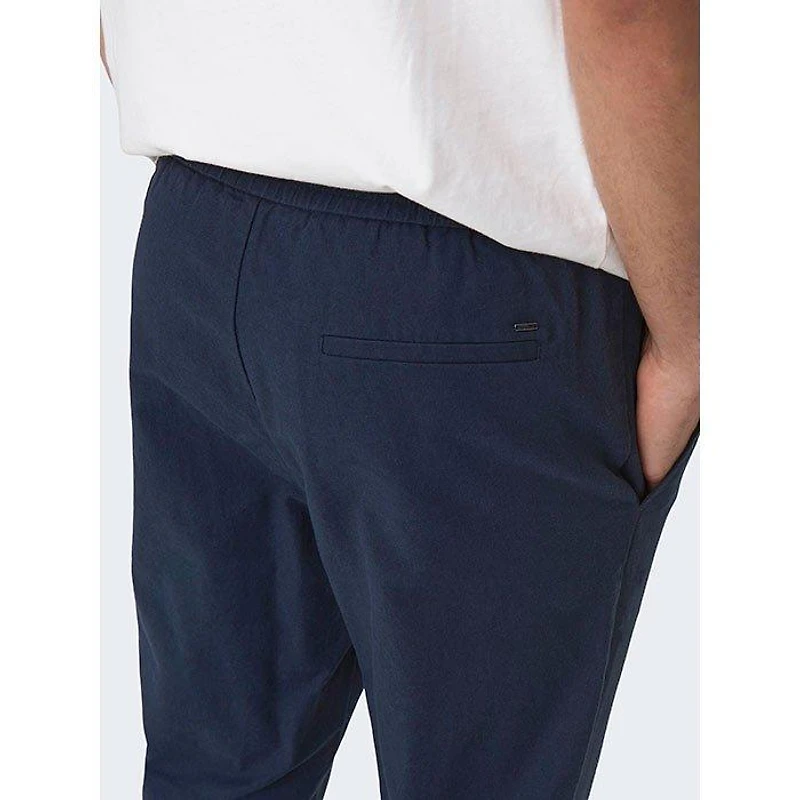 Men's Linus Crop Cotton-Linen Pant