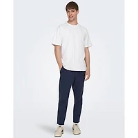 Men's Linus Crop Cotton-Linen Pant