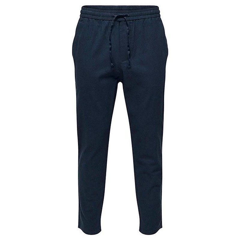 Men's Linus Crop Cotton-Linen Pant