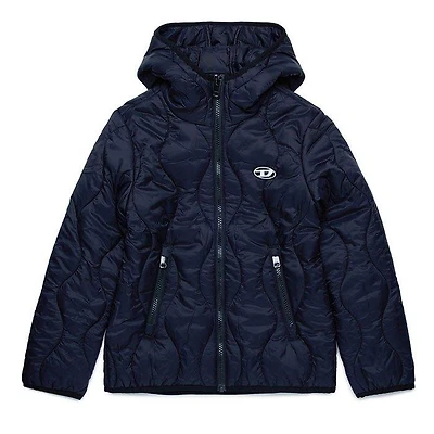 Juniors' [8-16] Wave Quilt Hooded Jacket