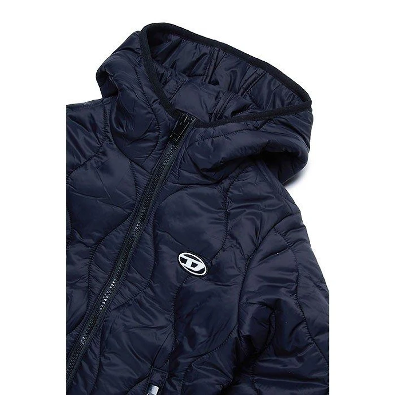 Juniors' [8-16] Wave Quilt Hooded Jacket