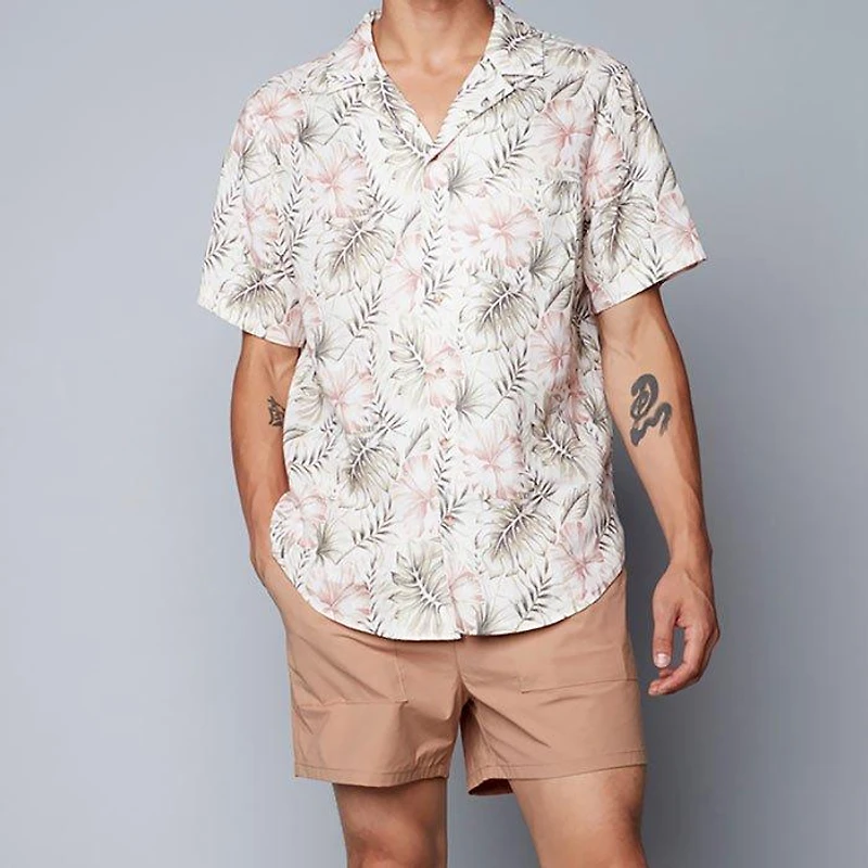 Men's Floral Short Sleeve Shirt