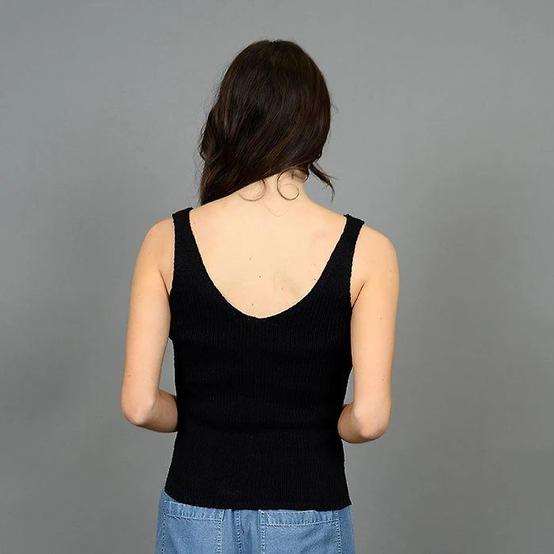 Women's Knit V-Neck Tank Top