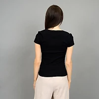 Women's Square Neck Ribbed T-Shirt