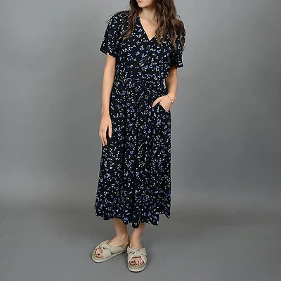 Women's Patterned Viscose Dress