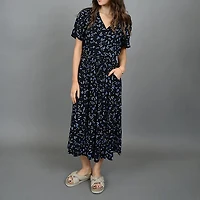 Women's Patterned Viscose Dress