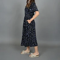 Women's Patterned Viscose Dress