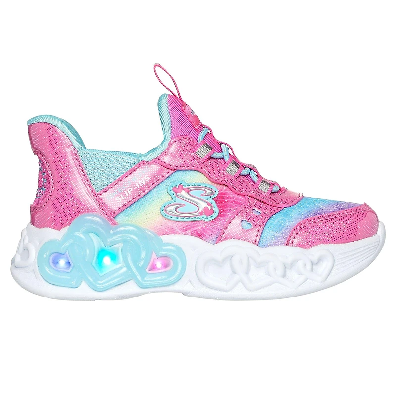 Babies' [5-10] Slip-Ins Infinite Heart Lights Shoe