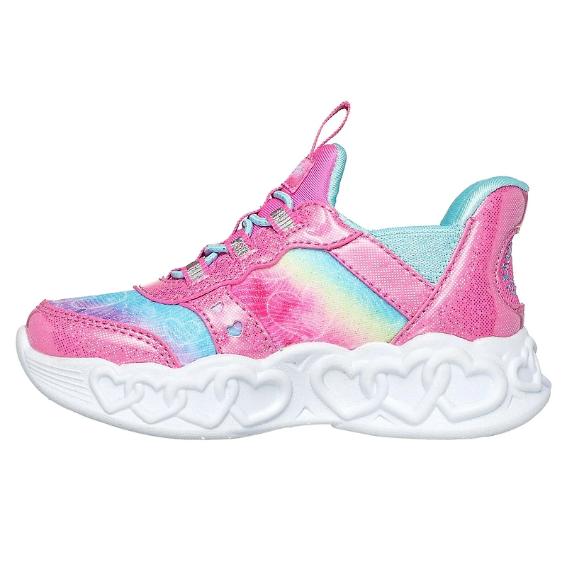 Babies' [5-10] Slip-Ins Infinite Heart Lights Shoe