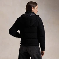 Women's Cable-Knit Hooded Down Jacket