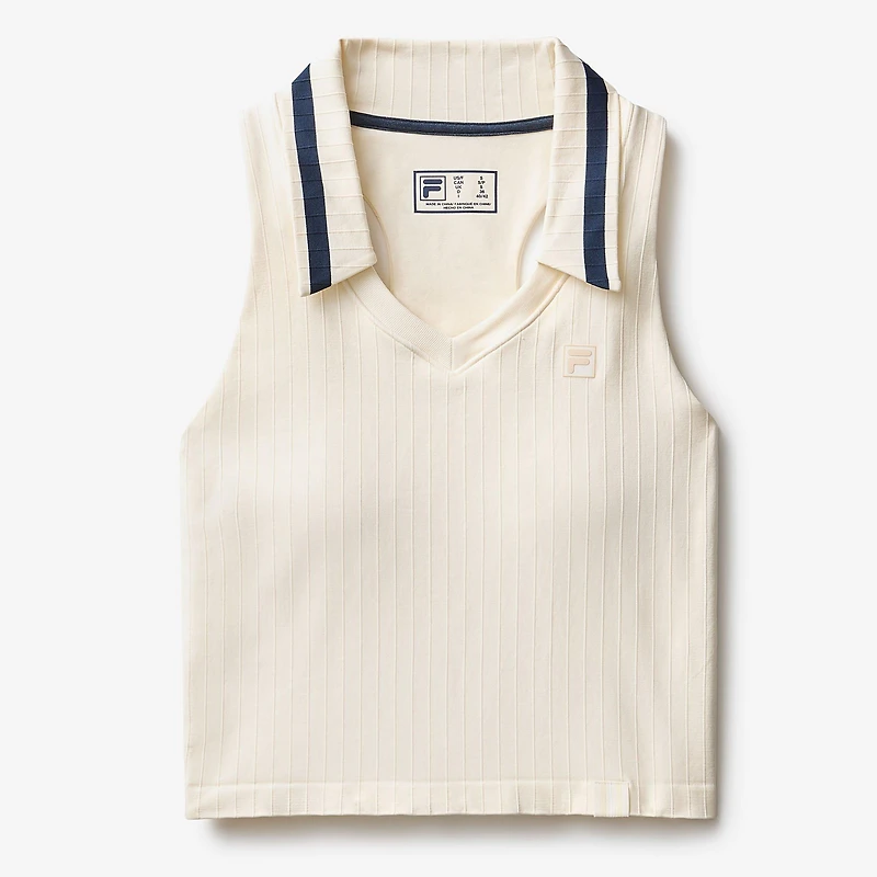 Women's Seamless Polo Tank Top