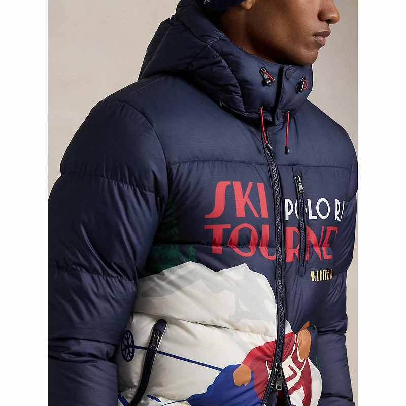 Men's The Gorham Skier-Print Down Jacket