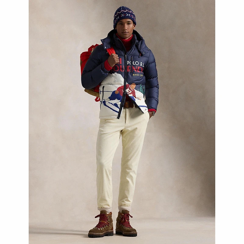 Men's The Gorham Skier-Print Down Jacket