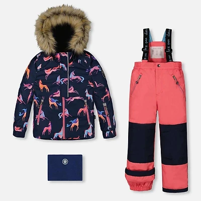 Kids' [2-6] Printed Unicorns Two-Piece Snowsuit