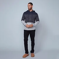 Men's Colourblock Hooded Knit Sweater