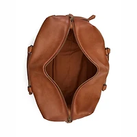 Pebbled Leather Duffel Bag