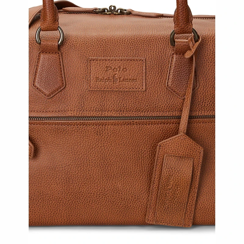 Pebbled Leather Duffel Bag
