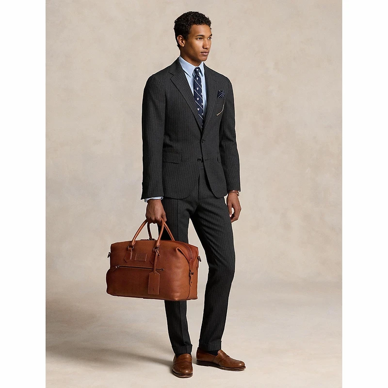 Pebbled Leather Duffel Bag