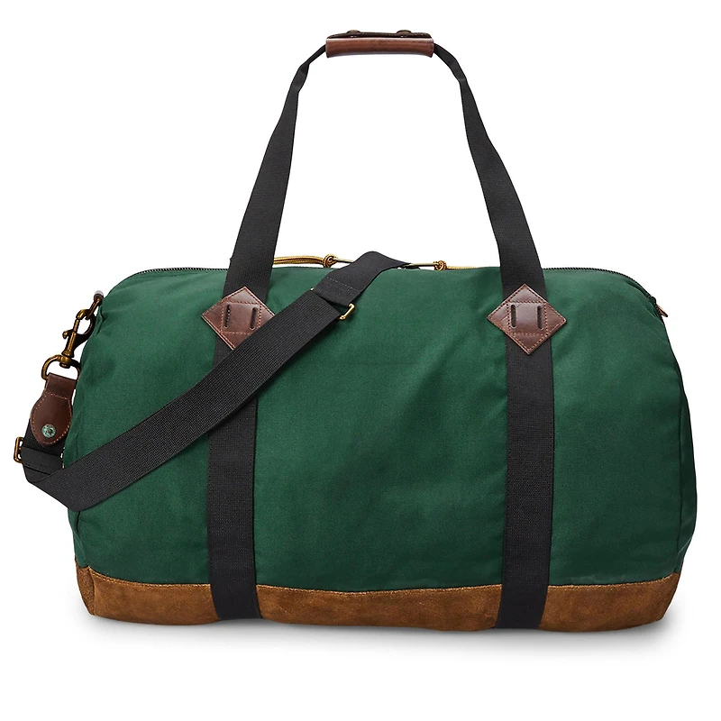 Suede-Trim Trail Duffel Bag