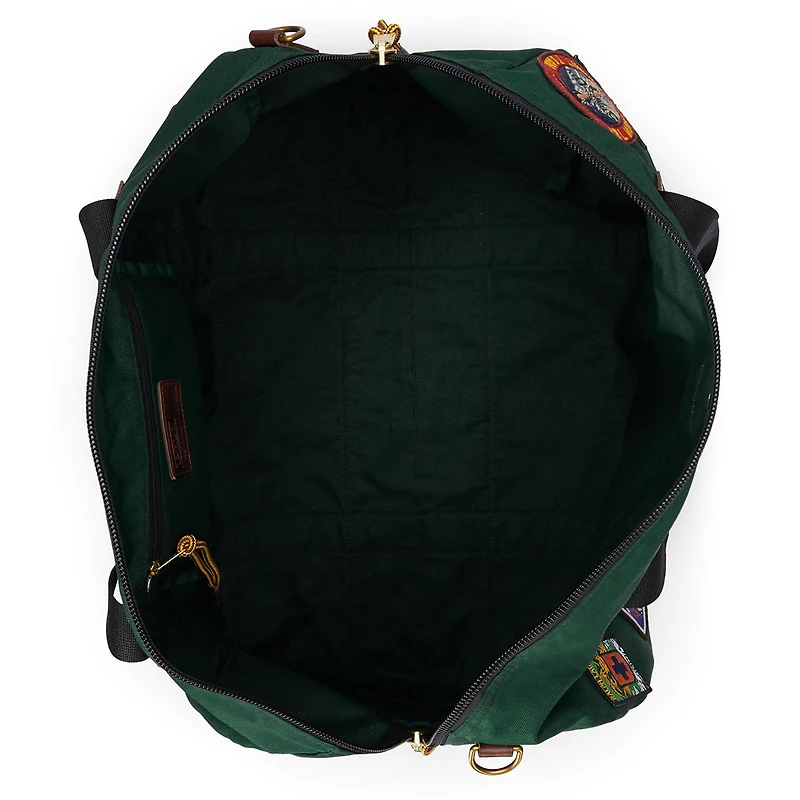 Suede-Trim Trail Duffel Bag