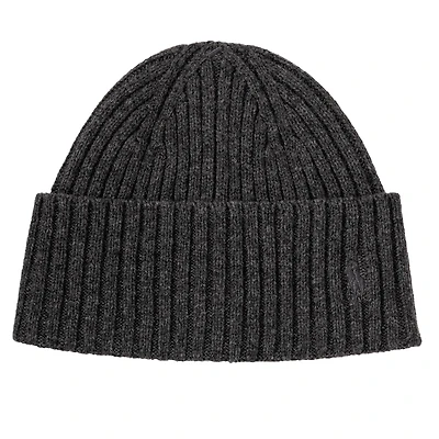 Unisex Merino Wool Ribbed Knit Beanie