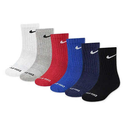 Kids' Dri-FIT Performance Basics Sock (6 Pack)