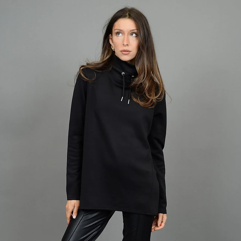 Women's Soft Knit Mock Neck Sweatshirt