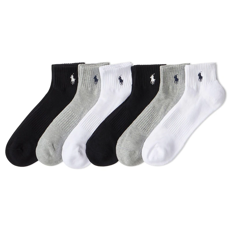 Men's Cotton-Blend Quarter Crew Sock (6 Pack)