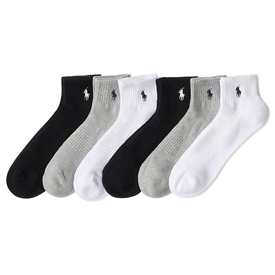 Men's Cotton-Blend Quarter Crew Sock (6 Pack)