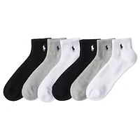 Men's Cotton-Blend Quarter Crew Sock (6 Pack)