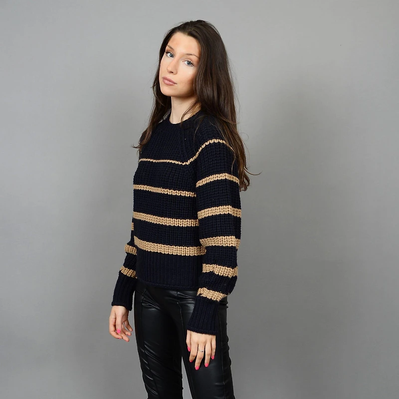 Women's Wide Striped Knit Sweater