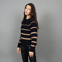 Women's Wide Striped Knit Sweater