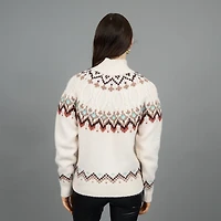 Women's Fair Isle Knit Half-Zip Sweater