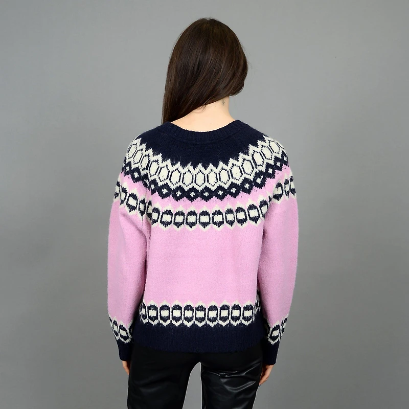 Women's Fair Isle Knit Crew Sweater