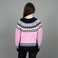 Women's Fair Isle Knit Crew Sweater