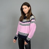 Women's Fair Isle Knit Crew Sweater