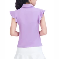 Women's Flyer Ruffled Short Sleeve Polo
