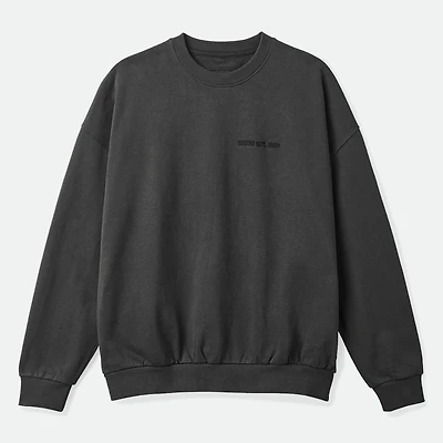 Men's Embroidered Heavyweight Oversized Crew Sweatshirt