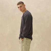 Men's Long Sleeve Thermal Henley Top
