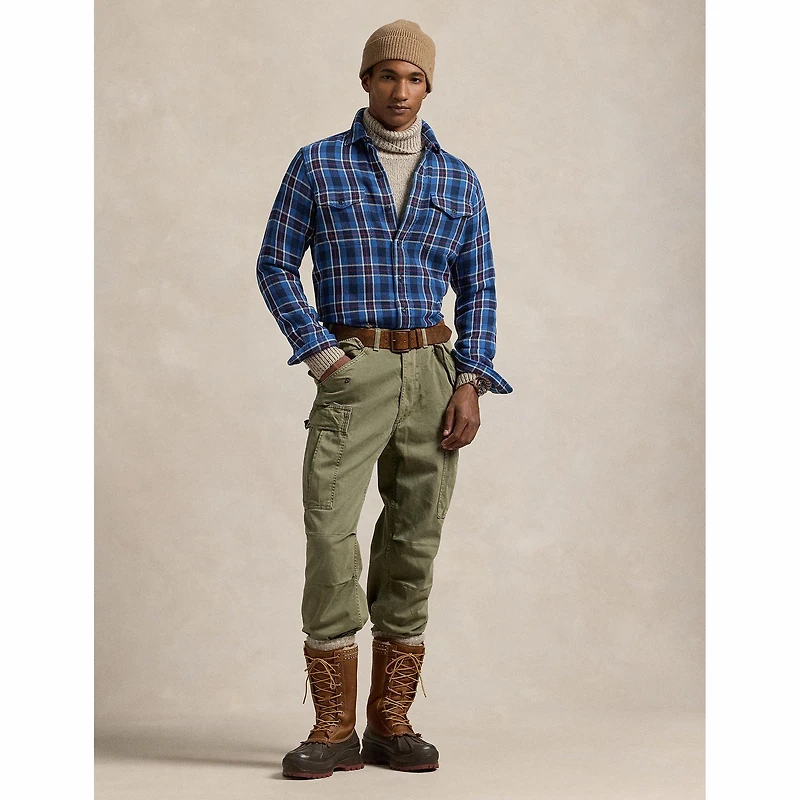 Men's Classic Fit Plaid Flannel Workshirt