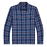 Men's Classic Fit Plaid Flannel Workshirt