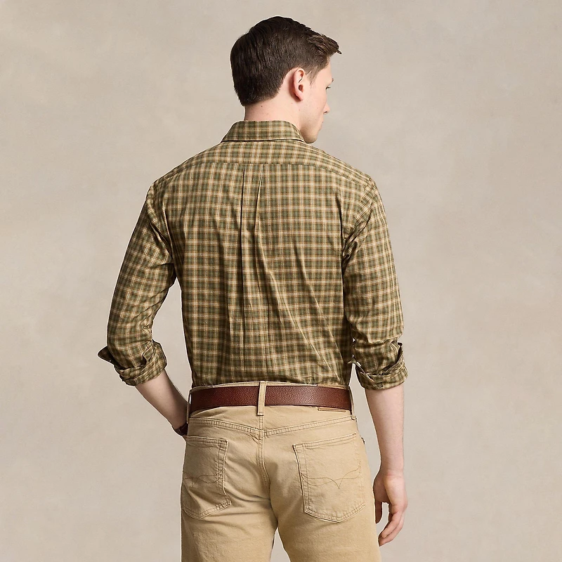 Men's Classic Fit Plaid Twill Shirt