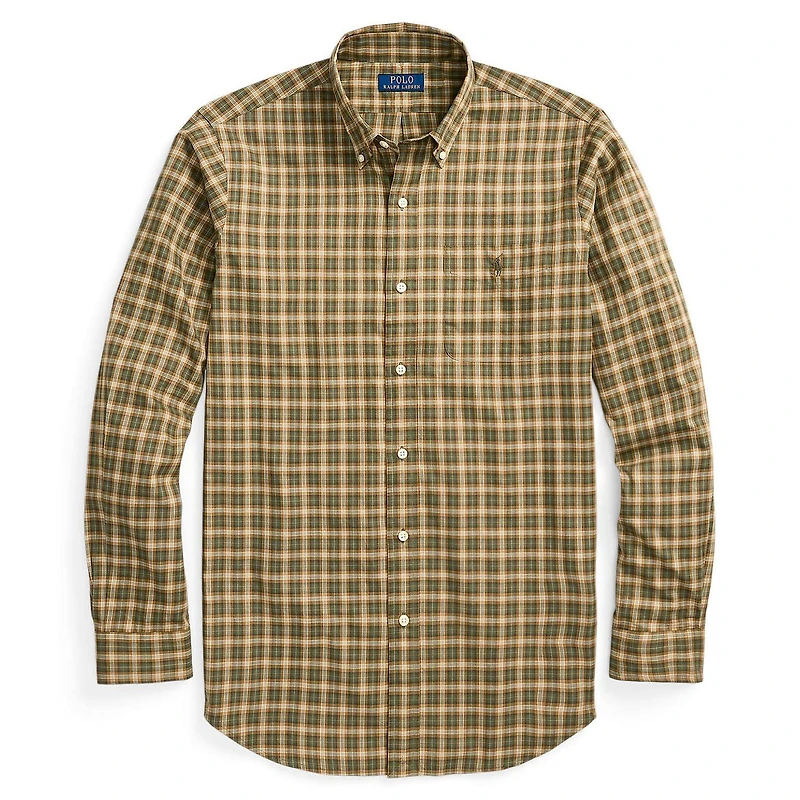 Men's Classic Fit Plaid Twill Shirt