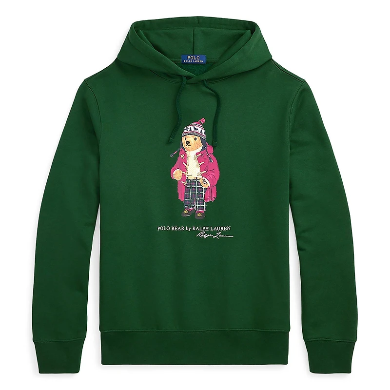 Men's Polo Bear Fleece Hoodie