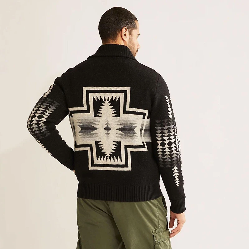 Men's Harding Zip Lambswool Cardigan