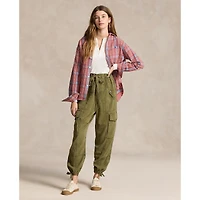 Women's Relaxed Fit Plaid Cotton Shirt