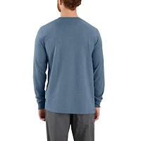 Men's Relaxed Fit Heavyweight Long Sleeve Mountain Graphic T-Shirt