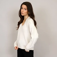 Women's Relaxed V-Neck Sweater